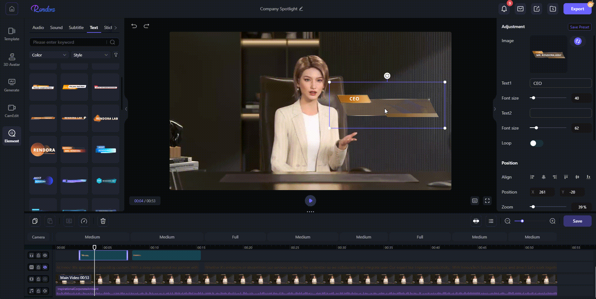 Post-production demo