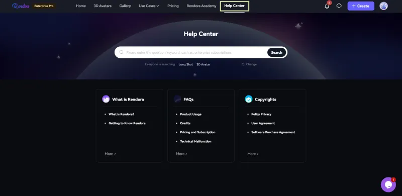 New Help Center Page